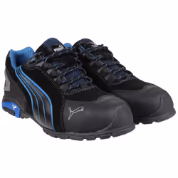 ) Puma Safety Rio Low Leather Black Safety Trainers - Black, 10 (Adults' - Additional view 5