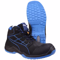 ) Puma Safety Krypton Nubuck Blue Safety Boots - Blue, 14 (Adults'