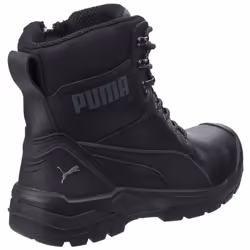 ) Puma Safety Conquest 630730 Leather Black Safety Boots - Black, 11 (Adults'
