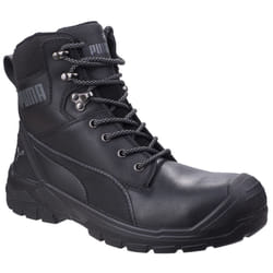 ) Puma Safety Conquest 630730 Leather Black Safety Boots - Black, 13 (Adults'