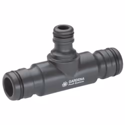 Gardena 02835-20"Profi-System-Maxi-Flow" T-Coupling - Black