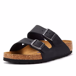 Birkenstock Arizona SFB Unisex Black Sandals - EUR 44