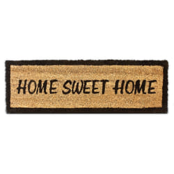 Relaxdays 10016754 Decorative doormat Outdoor Rectangular Black, Yellow