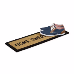 Relaxdays 10016754 Decorative doormat Outdoor Rectangular Black, Yellow