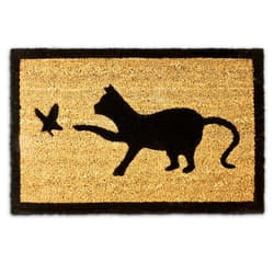 Relaxdays 10016759 Decorative doormat Indoor/outdoor Rectangular Black, Brown
