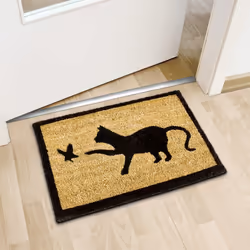 Relaxdays 10016759 Decorative doormat Indoor/outdoor Rectangular Black, Brown