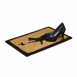 Relaxdays 10016759 Decorative doormat Indoor/outdoor Rectangular Black, Brown