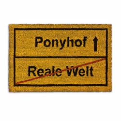 Relaxdays 10016760, Decorative doormat, Outdoor, Rectangular, Black, Yellow, Pattern, Coconut
