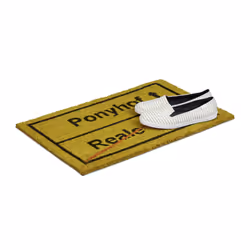 Relaxdays 10016760 Decorative doormat Outdoor Rectangular Black, Yellow