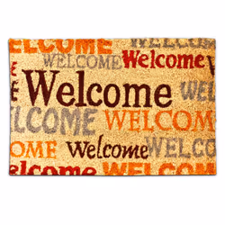 Relaxdays 10016765, Decorative doormat, Indoor/outdoor, Rectangular, Multicolour, Monochromatic, Coir
