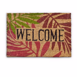Relaxdays 10016776, Decorative doormat, Indoor/outdoor, Rectangular, Brown, Monochromatic, Coir