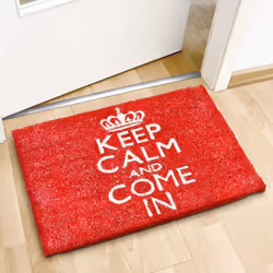 Relaxdays 10016779 Decorative doormat Indoor/outdoor Rectangular Red