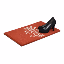 Relaxdays 10016779 Decorative doormat Indoor/outdoor Rectangular Red