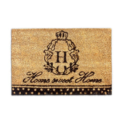 Relaxdays 10016797 Decorative doormat Indoor/outdoor Rectangular Black, Brown
