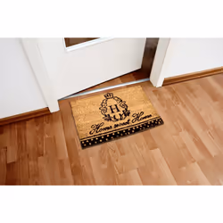 Relaxdays 10016797 Decorative doormat Indoor/outdoor Rectangular Black, Brown
