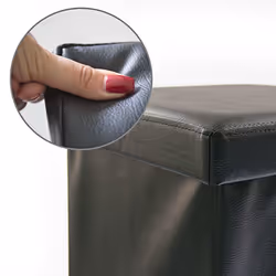 Relaxdays 10019043 foot stool Fibreboard, Foam, Plastic Black - Additional view 4