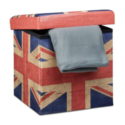 Relaxdays Trendy Folding Ottoman with Storage