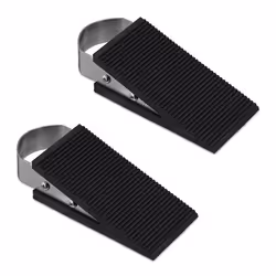 Relaxdays 10010084, Black, Plastic, Stainless steel, Freestanding, 2 pc(s), 50 mm, 120 mm