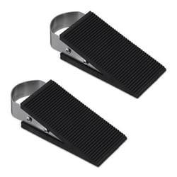 Relaxdays 10010084 door stop Black Plastic, Stainless steel