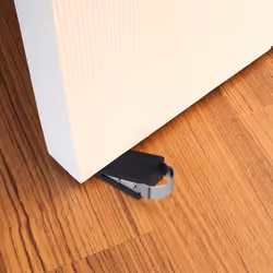 Relaxdays 10010084 door stop Black Plastic, Stainless steel
