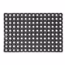 Relaxdays 10013939, Rubber mat, Outdoor, Rectangular, Black, Monochromatic, Rubber