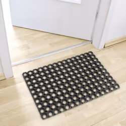 Relaxdays 10013939 Rubber mat Outdoor Rectangular Black
