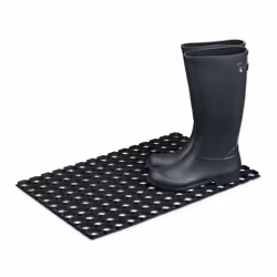Relaxdays 10013939 Rubber mat Outdoor Rectangular Black