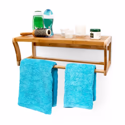 Relaxdays 10014070 bathroom wall shelf Bamboo