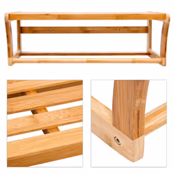 Relaxdays 10014070 bathroom wall shelf Bamboo - Additional view 4