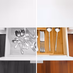 Relaxdays Extendable bamboo cutlery tray 48cm - Additional view 5