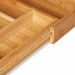 Relaxdays Extendable bamboo cutlery tray 48cm - Additional view 7