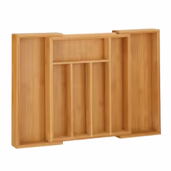 Relaxdays Extendable bamboo cutlery tray 48cm - Additional view 8