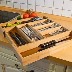 Relaxdays 10016742 kitchenware organizer / drainer Tray Cabinet drawer