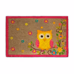 Relaxdays 10017720, Decorative doormat, Indoor/outdoor, Rectangular, Multicolour, Monochromatic, Coir