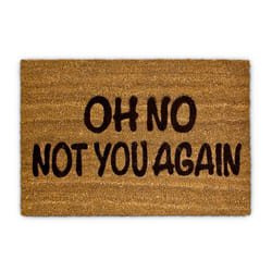Relaxdays 10017727 door mat Decorative doormat Indoor/outdoor Rectangular Black, Brown