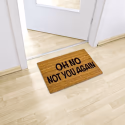 Relaxdays 10017727 door mat Decorative doormat Indoor/outdoor Rectangular Black, Brown