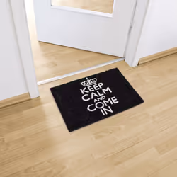 Relaxdays 10017759 Decorative doormat Indoor/outdoor Rectangular Black, White