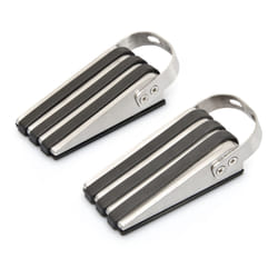 Relaxdays 10017902 door stop Black, Stainless steel Stainless steel