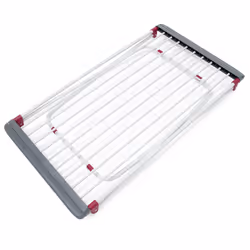 Relaxdays 10018866 laundry drying rack/line Floor-standing rack Grey, Red, White - Additional view 6