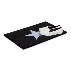 Relaxdays 10019008 door mat Decorative doormat Indoor/outdoor Rectangular Black, White