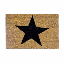 Relaxdays 10019009, Decorative doormat, Indoor/outdoor, Rectangular, Black, Brown, Monochromatic, Coir