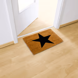 Relaxdays 10019009 door mat Decorative doormat Indoor/outdoor Rectangular Black, Brown