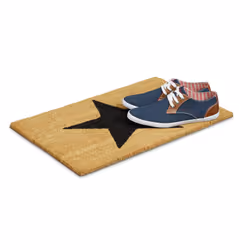 Relaxdays 10019009 door mat Decorative doormat Indoor/outdoor Rectangular Black, Brown