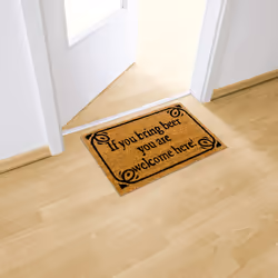 Relaxdays 10019010 Decorative doormat Indoor/outdoor Rectangular Brown