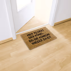 Relaxdays 10019013 Decorative doormat Indoor/outdoor Rectangular Black, Brown - Additional view 2