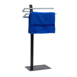Relaxdays 10019105 towel holder/ring Floorstanding Anthracite, Stainless steel