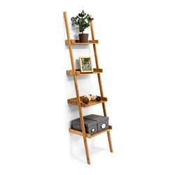 Relaxdays 10019169 shelve Modular shelf Wall mounted Bamboo Brown