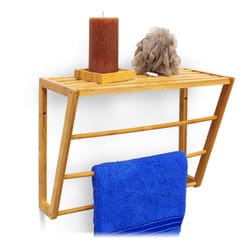 Relaxdays 10019193 Towel holder Wall-mounted Wood