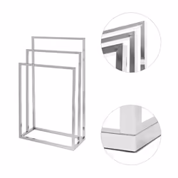Relaxdays 10019256 Towel holder Floorstanding Stainless steel - Additional view 4