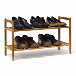Relaxdays 10019276, Open, Walnut, Wood, Wood, 2 shelves, 690 mm, 405 mm